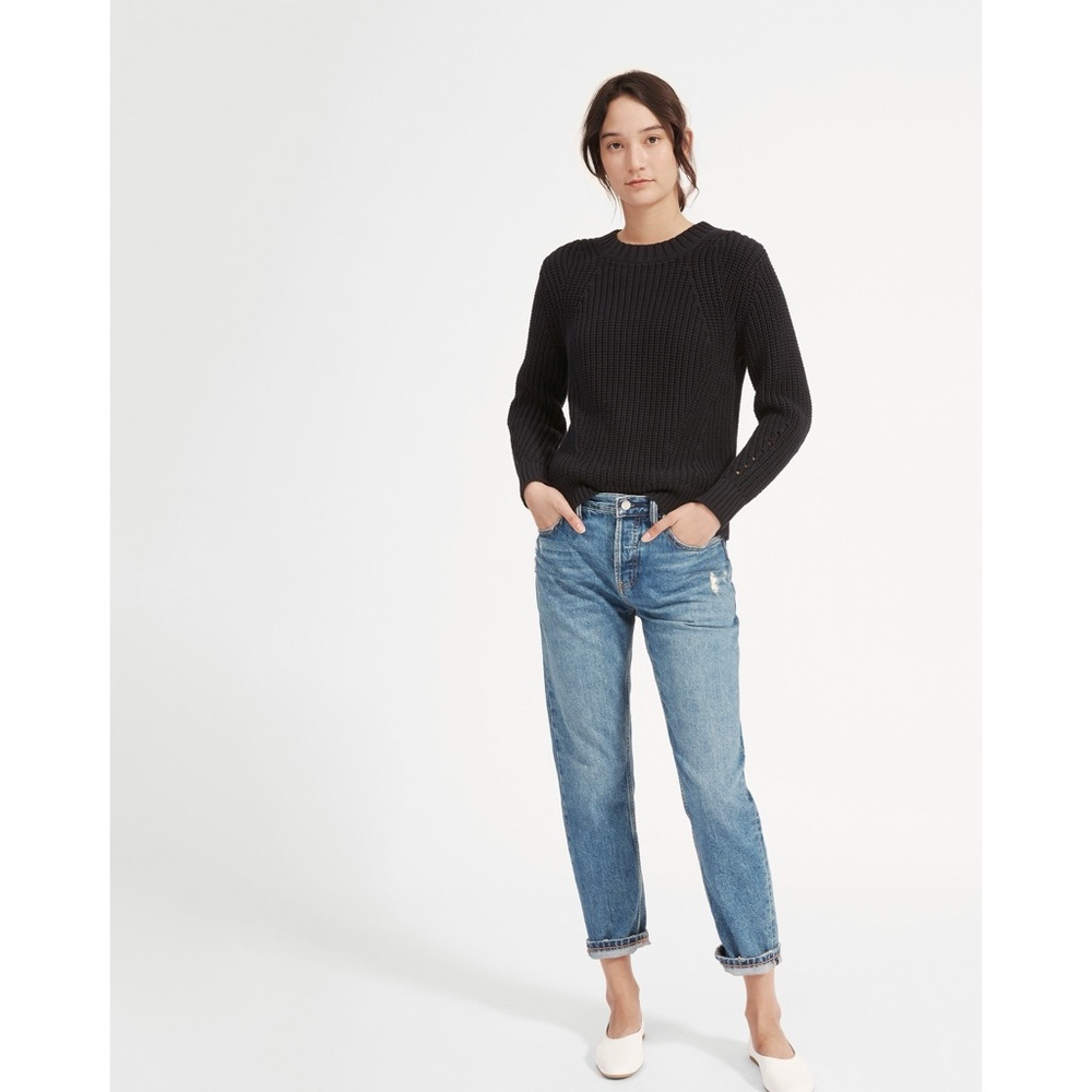 Everlane The Relaxed Boyfriend Jean Distressed High Rise
